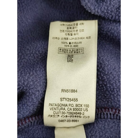Patagonia Women's Purple Lightweight Synchilla Snap T Fleece Jacket Size M - Picture 6 of 9